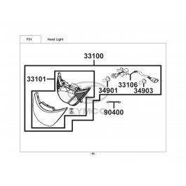 VISA R 50-ΕΜΠΡΟΣΘΙΟ ΦΑΝΑΡΙ