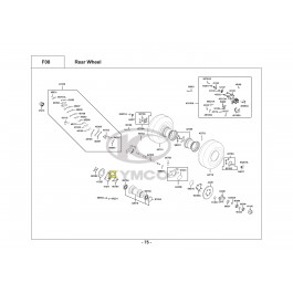 MXU 3.10 GREEN LINE-ΟΠΙΣΘΙΟΣ ΤΡΟΧΟΣ