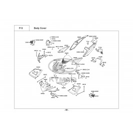 QUANNON 125-ΠΛΑΣΤΙΚΑ ΠΙΣΩ-ΝΤΟΥΛΑΠΙ ΣΕΛΛΑΣ