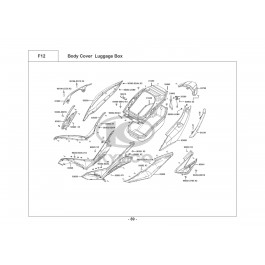 XCITING S 400i ABS Noodoe E4-ΠΛΑΣΤΙΚΑ ΠΙΣΩ-ΝΤΟΥΛΑΠΙ ΣΕΛΛΑΣ