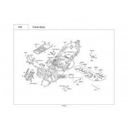 XCITING S 400i ABS Noodoe E4-ΣΚΕΛΕΤΟΣ-ΒΑΣΗ ΚΙΝΗΤΗΡΑ