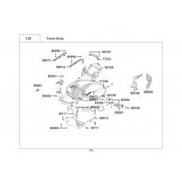 AGILITY 50F 4T E4-ΣΚΕΛΕΤΟΣ-ΒΑΣΗ ΚΙΝΗΤΗΡΑ