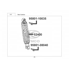 AGILITY 50 16''2T E2 2013-ΑΜΟΡΤΙΣΕΡ ΟΠΙΣΘΙΑ