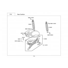 AGILITY 200i  16'' TOP CASE-ΑΜΟΡΤΙΣΕΡ ΟΠΙΣΘΙΑ