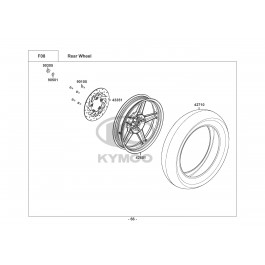 AGILITY 200i 16+ E3 2014-ΟΠΙΣΘΙΟΣ ΤΡΟΧΟΣ