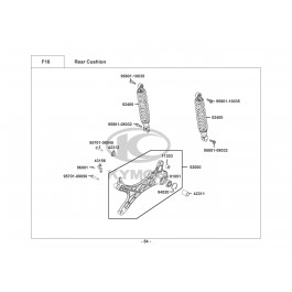 AGILITY 200i 16+ E3 2014-ΑΜΟΡΤΙΣΕΡ ΟΠΙΣΘΙΑ
