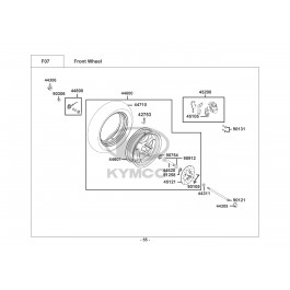 AGILITY 50 F 4T 12"-ΕΜΠΡΟΣΘΙΟΣ ΤΡΟΧΟΣ