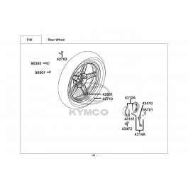 AGILITY CITY 50 (2013) 4T-ΟΠΙΣΘΙΟΣ ΤΡΟΧΟΣ