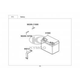 AGILITY 50 16+ 4T-ΜΠΑΤΑΡΙΑ