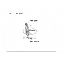 AGILITY 50 16+ 4T-ΑΜΟΡΤΙΣΕΡ ΟΠΙΣΘΙΑ