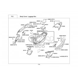 AGILITY 16+  125i CBS-ΠΛΑΣΤΙΚΑ ΠΙΣΩ-ΝΤΟΥΛΑΠΙ ΣΕΛΛΑΣ