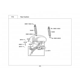 AGILITY 16+  125i CBS-ΑΜΟΡΤΙΣΕΡ ΟΠΙΣΘΙΑ