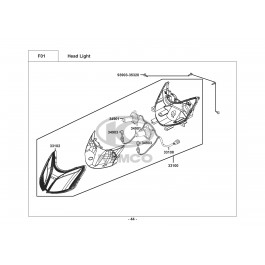 SUPER 8 125 (V.2009)-ΕΜΠΡΟΣΘΙΟ ΦΑΝΑΡΙ