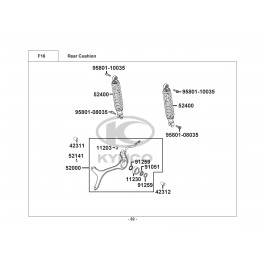 SUPER 8 125 (V.2009)-ΑΜΟΡΤΙΣΕΡ ΟΠΙΣΘΙΑ