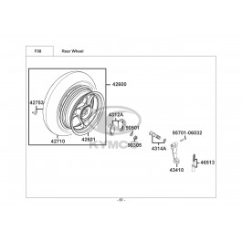AGILITY 125 F (12")-ΟΠΙΣΘΙΟΣ ΤΡΟΧΟΣ