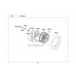 X-TOWN 125i CBS E4-ΟΠΙΣΘΙΟΣ ΤΡΟΧΟΣ
