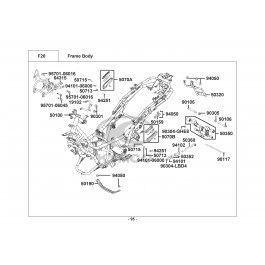 X-TOWN 125i CBS E4-ΣΚΕΛΕΤΟΣ-ΒΑΣΗ ΚΙΝΗΤΗΡΑ