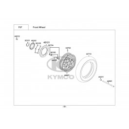 X-TOWN 300i ABS-ΕΜΠΡΟΣΘΙΟΣ ΤΡΟΧΟΣ