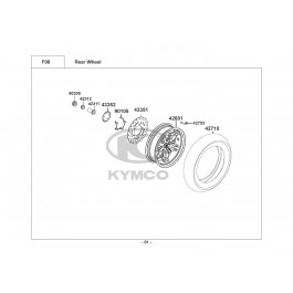 X-TOWN 300i ABS-ΟΠΙΣΘΙΟΣ ΤΡΟΧΟΣ