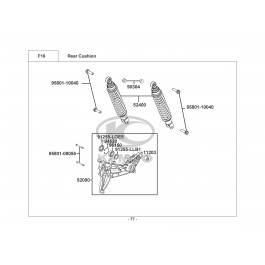 X-TOWN 300i ABS-ΑΜΟΡΤΙΣΕΡ ΟΠΙΣΘΙΑ