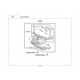 XCITING 250 (ΚΑΘΡΕΦΤΕΣ ΣΤΗΝ ΠΟΔΙΑ)-ΤΑΧΥΜΕΤΡΟ (ΚΟΝΤΕΡ)
