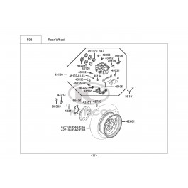 XCITING 250 (ΚΑΘΡΕΦΤΕΣ ΣΤΗΝ ΠΟΔΙΑ)-ΟΠΙΣΘΙΟΣ ΤΡΟΧΟΣ