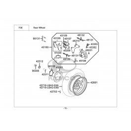 XCITING 250 (ΚΑΡΠΥΡΑΤΕΡ-ΚΑΘΡΕΦΤΕΣ ΣΤO TIMONI)-ΟΠΙΣΘΙΟΣ ΤΡΟΧΟΣ