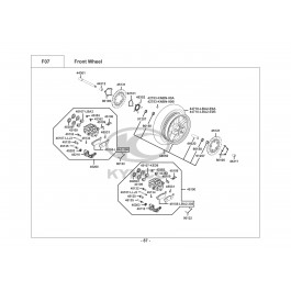 XCITING 500 E3-ΕΜΠΡΟΣΘΙΟΣ ΤΡΟΧΟΣ