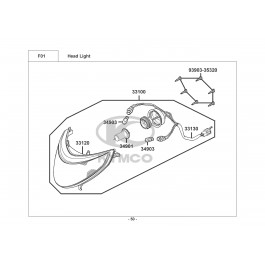 XCITING 250i-ΕΜΠΡΟΣΘΙΟ ΦΑΝΑΡΙ