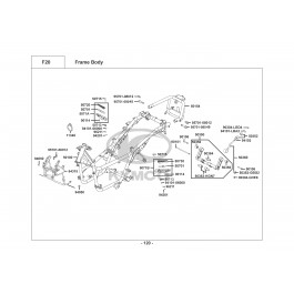 XCITING 250i-ΣΚΕΛΕΤΟΣ-ΒΑΣΗ ΚΙΝΗΤΗΡΑ