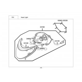 XCITING 300i-ΕΜΠΡΟΣΘΙΟ ΦΑΝΑΡΙ