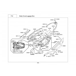 XCITING 300i-ΠΛΑΣΤΙΚΑ ΠΙΣΩ-ΝΤΟΥΛΑΠΙ ΣΕΛΛΑΣ