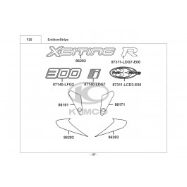 XCITING R 300i-ΑΥΤΟΚΟΛΛΗΤΑ