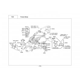 XCITING 300Ri MMC-ΣΚΕΛΕΤΟΣ-ΒΑΣΗ ΚΙΝΗΤΗΡΑ