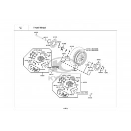 XCITING 500i E3-ΕΜΠΡΟΣΘΙΟΣ ΤΡΟΧΟΣ