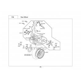 XCITING 500i UBS E3-ΟΠΙΣΘΙΟΣ ΤΡΟΧΟΣ