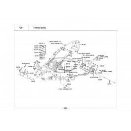 XCITING 500i UBS E3-ΣΚΕΛΕΤΟΣ-ΒΑΣΗ ΚΙΝΗΤΗΡΑ
