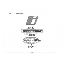 XCITING 500i UBS E3-ΑΥΤΟΚΟΛΛΗΤΑ