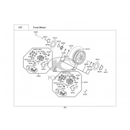 XCITING R 500i MMC ABS-ΕΜΠΡΟΣΘΙΟΣ ΤΡΟΧΟΣ
