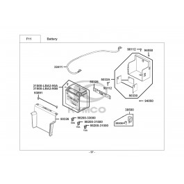 XCITING R 500i MMC ABS-ΜΠΑΤΑΡΙΑ