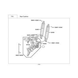 XCITING R 500i MMC ABS-ΑΜΟΡΤΙΣΕΡ ΟΠΙΣΘΙΑ