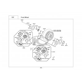 XCITING R 500i MMC-ΕΜΠΡΟΣΘΙΟΣ ΤΡΟΧΟΣ