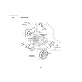 XCITING R 500i MMC-ΟΠΙΣΘΙΟΣ ΤΡΟΧΟΣ