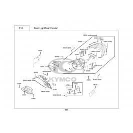 XCITING R 500i MMC-ΟΠΙΣΘΙΟ ΦΑΝΑΡΙ-ΟΠΙΣΘΙΟ ΦΤΕΡΟ