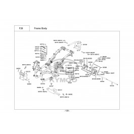 XCITING R 500i MMC-ΣΚΕΛΕΤΟΣ-ΒΑΣΗ ΚΙΝΗΤΗΡΑ