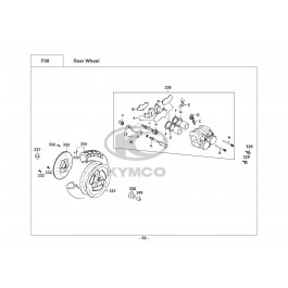 DINK 125 ('95-'97)-ΟΠΙΣΘΙΟΣ ΤΡΟΧΟΣ