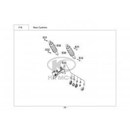 DINK 125 ('95-'97)-ΑΜΟΡΤΙΣΕΡ ΟΠΙΣΘΙΑ
