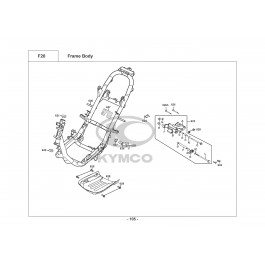 DINK 125 ('95-'97)-ΣΚΕΛΕΤΟΣ-ΒΑΣΗ ΚΙΝΗΤΗΡΑ