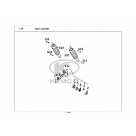 DINK 125 LX-ΑΜΟΡΤΙΣΕΡ ΟΠΙΣΘΙΑ