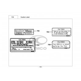 DINK 125 LX-ΑΥΤΟΚΟΛΛΗΤΑ ΠΡΟΕΙΔΟΠΟΙΗΣΕΩΝ